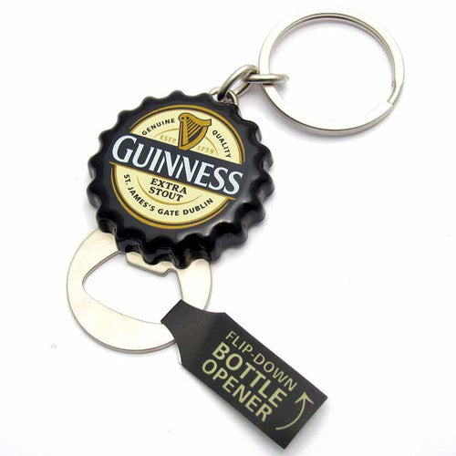 Guinness Flip-Down Bottle Opener, Keyring