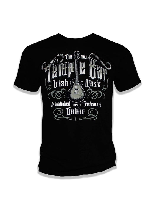 The Temple Bar Music T-Shirt, Black Melange