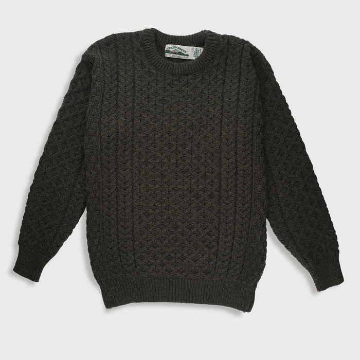 Aran Cable Knit Crew Neck
