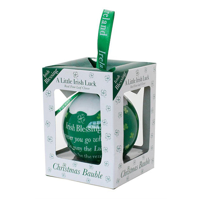 Irish Blessing, Christmas Bauble Ornament