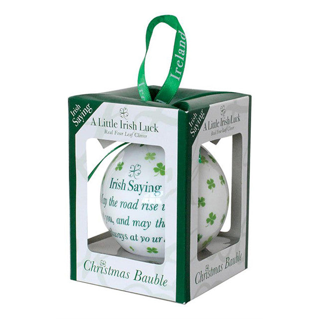 Irish Luck, Christmas Ornament Bauble