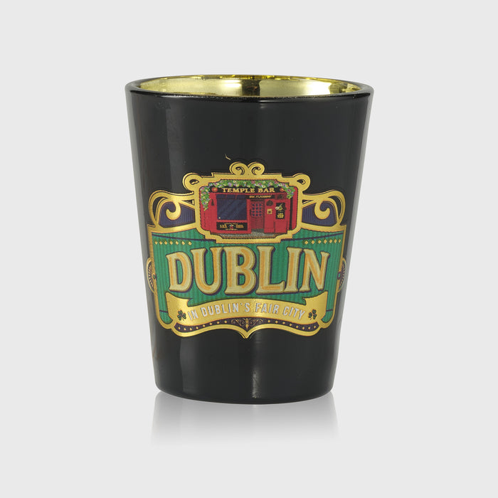 Dublin Temple Bar Black Stripe Shot Glass