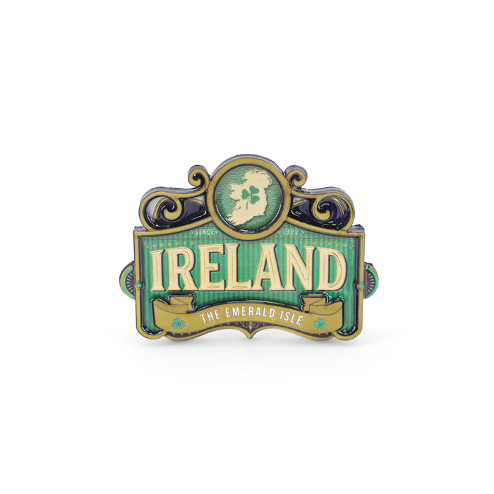 IRELAND MAP GREEN MAGNET