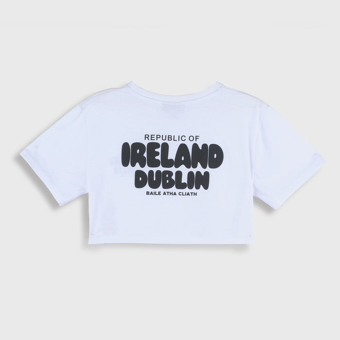 Ireland Dublin Groovy Lady Crop Top Boxy Tee