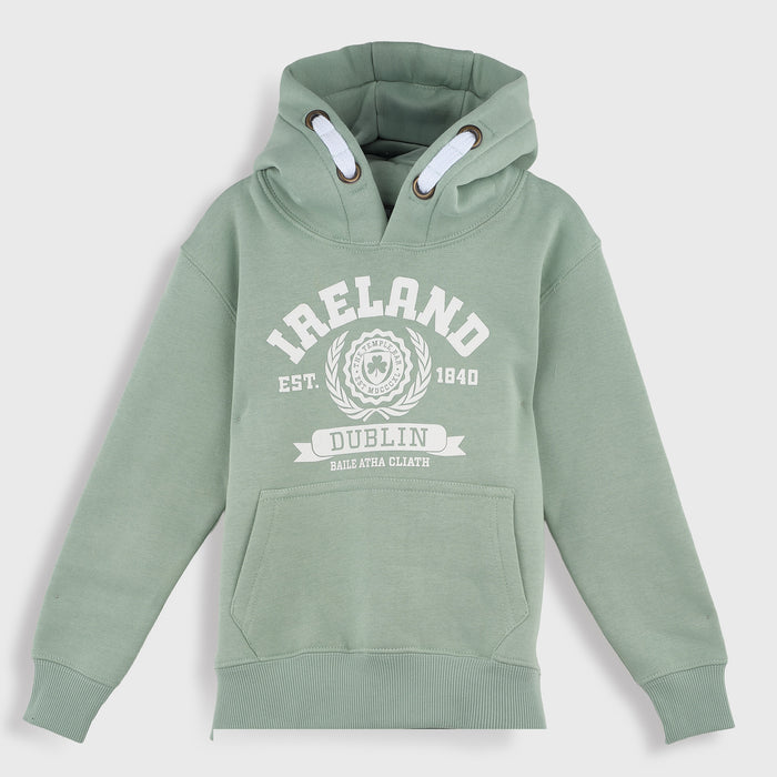 Kids Ireland Laurels 1840 Hoodie Pistachio Green