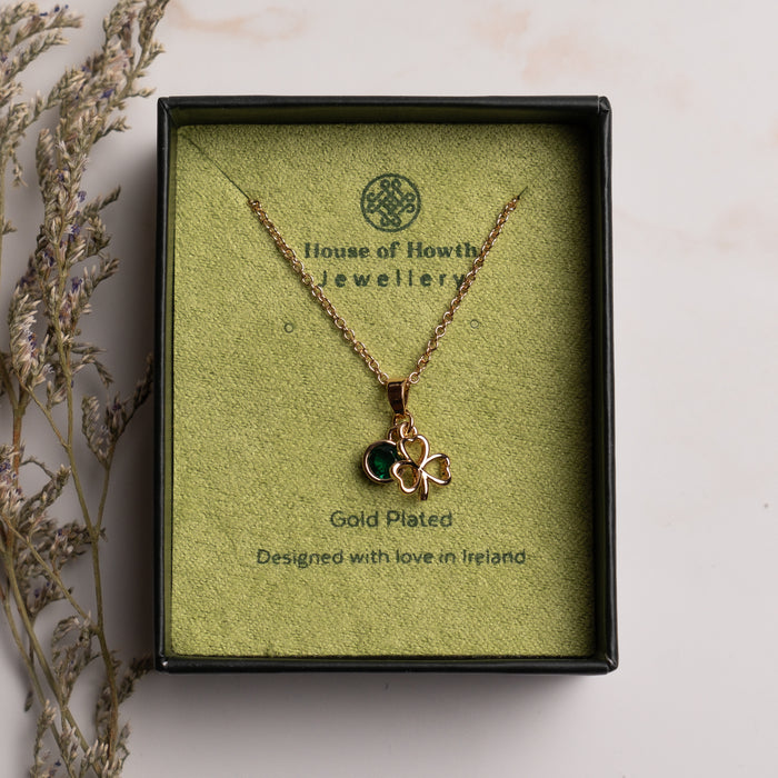 Shamrock Pendant Gold Plated - 1857