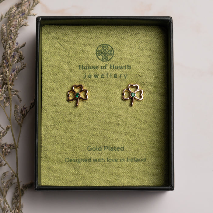 Shamrock Studs Gold Plated - 1883