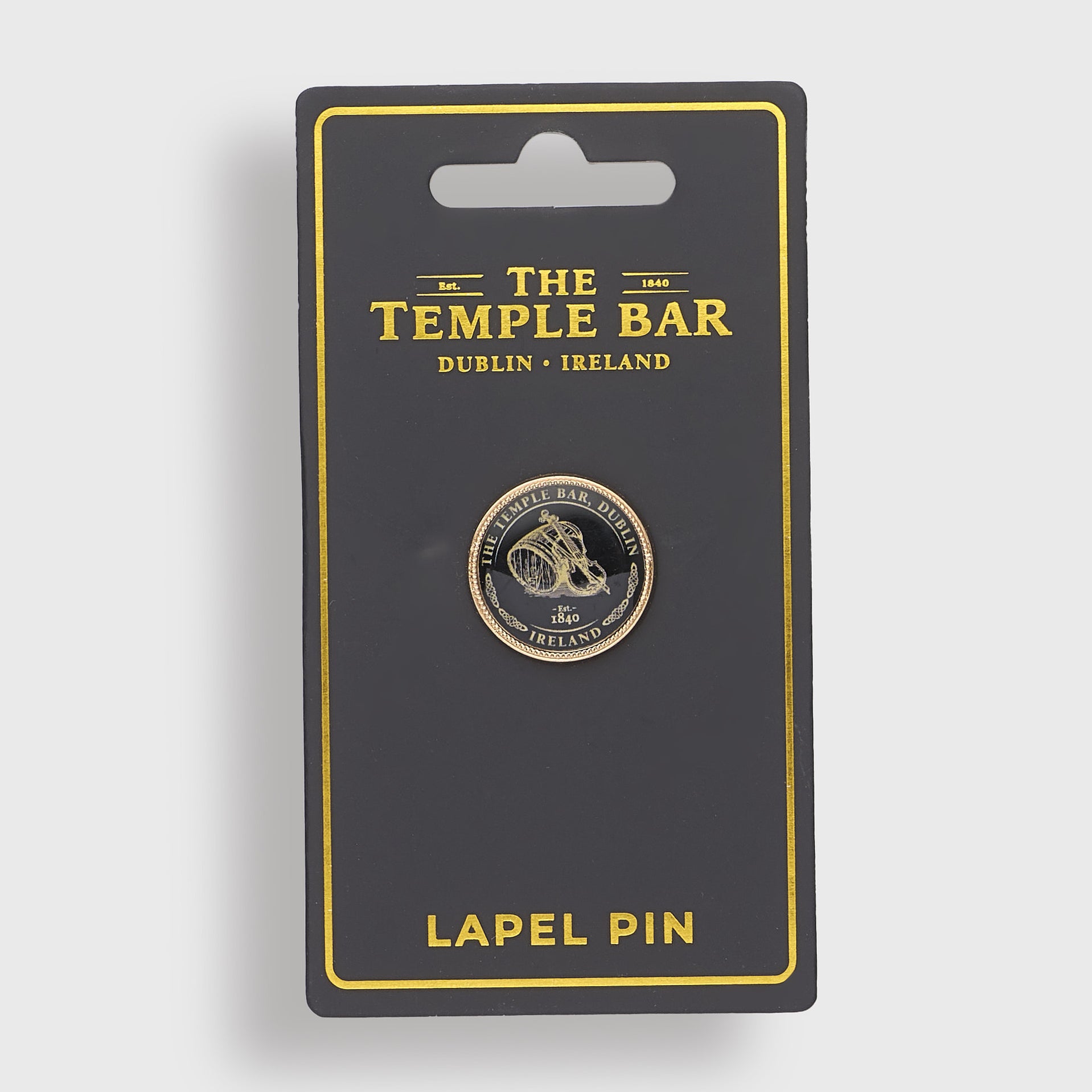 The Temple Bar Collection Black Lapel Pin — The Temple Bar Pub