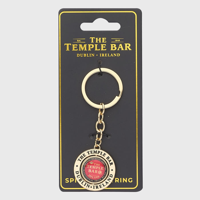 The Temple Bar Collection Red Spinner Keyring