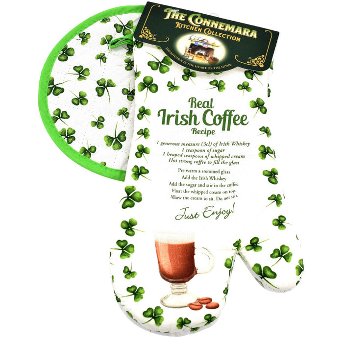 The Connemara Kitchenware, Oven Mitt And Pot Holder Irish Whiskey