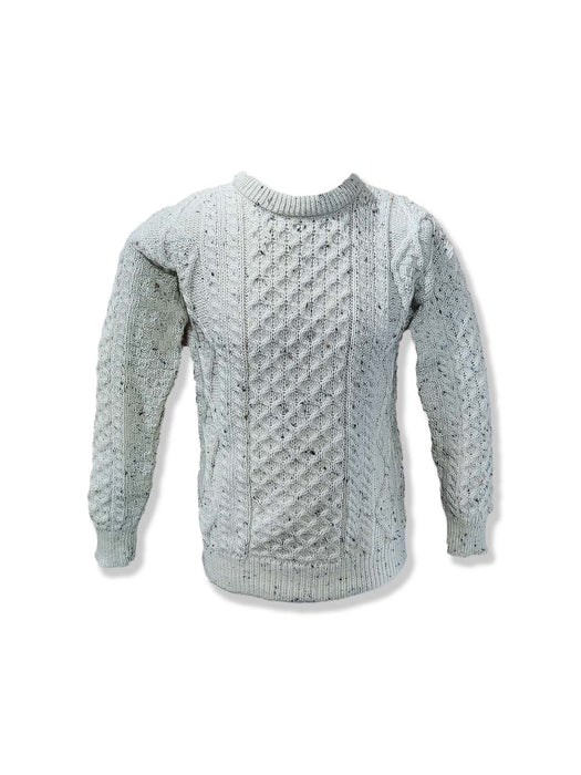 Knit Crew Neck, Aran Wool Sweater