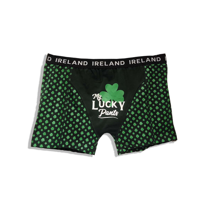 Boxer Unisex, "My Lucky Pants" Underwear, Forest Green